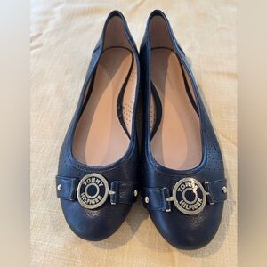 Tommy Hilfiger Ballet Flats Size 8.5 Navy Blue